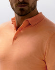 STATE OF ART ATELIER POLO GEBREID MERINOWOL ORANJEROOD