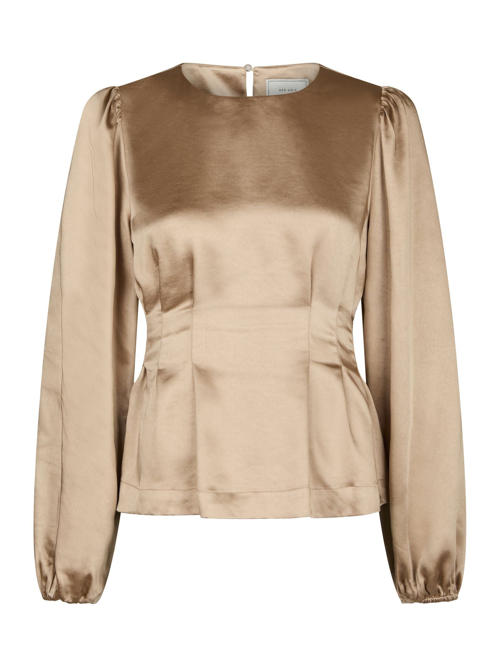 NEO NOIR BLOUSE VANYA CRUSHED SATEEN GOLD
