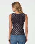 NEO NOIR TOP DITTY JERSEY DOT BLACK