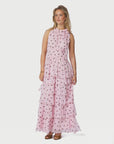 NEO NOIR JURK MARLI BIG DOT DRESS LIGHT PINK