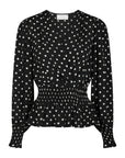 NEO NOIR BLOUSE TAMONA CREPE DOT BLACK