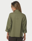 NEO NOIR BLOUSE ELVINA JACKET ARMY