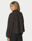 NEO NOIR JACKET TIRSA TWILL DARK BROWN