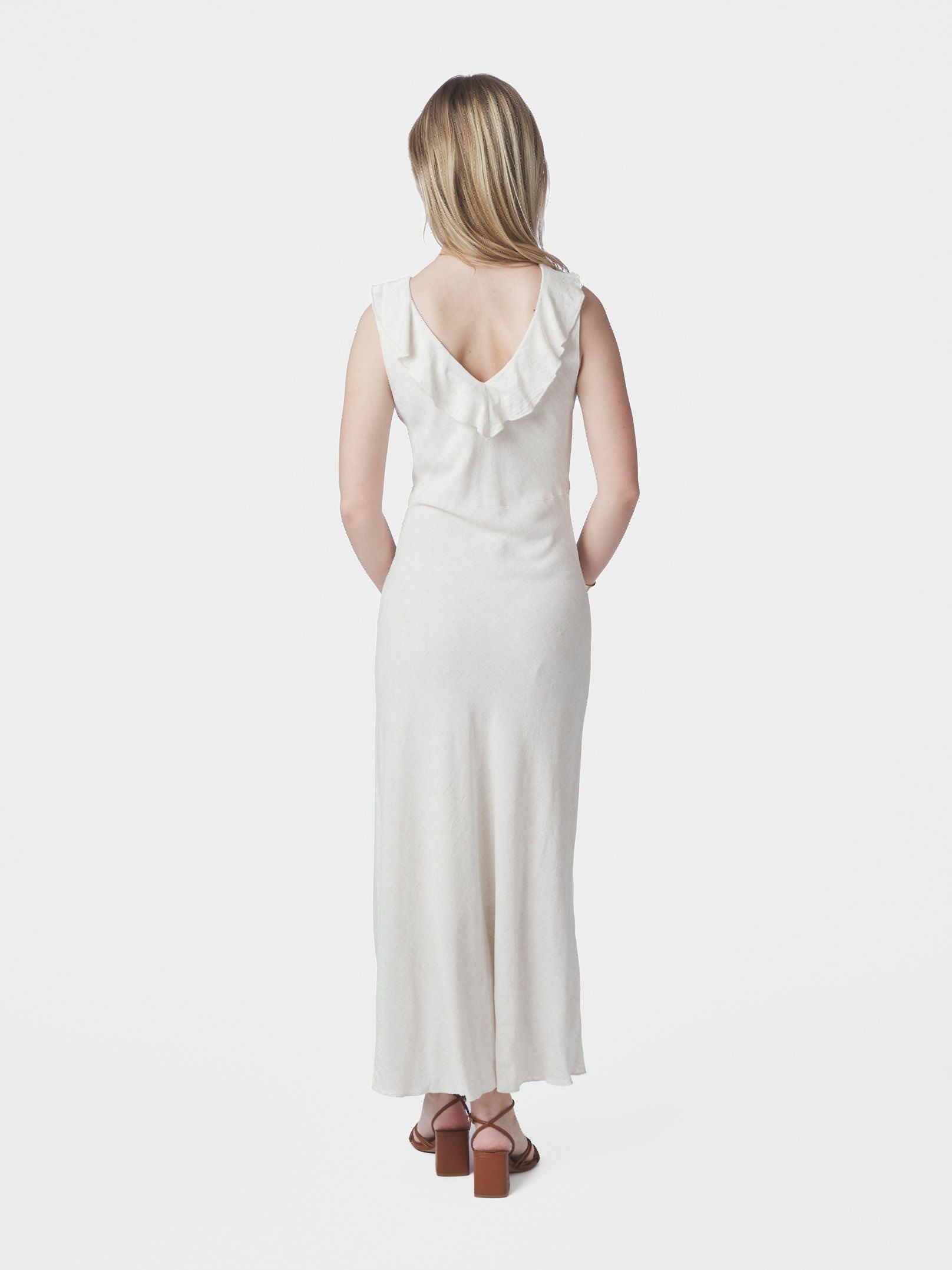 NEO NOIR JURK JASMA LINEN DRESS NATURAL
