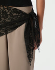 NEO NOIR SJAAL SERINA LACE SCARF BLACK