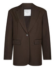 NEO NOIR BLAZER AARIELLE STRUCTURE DARK BROWN