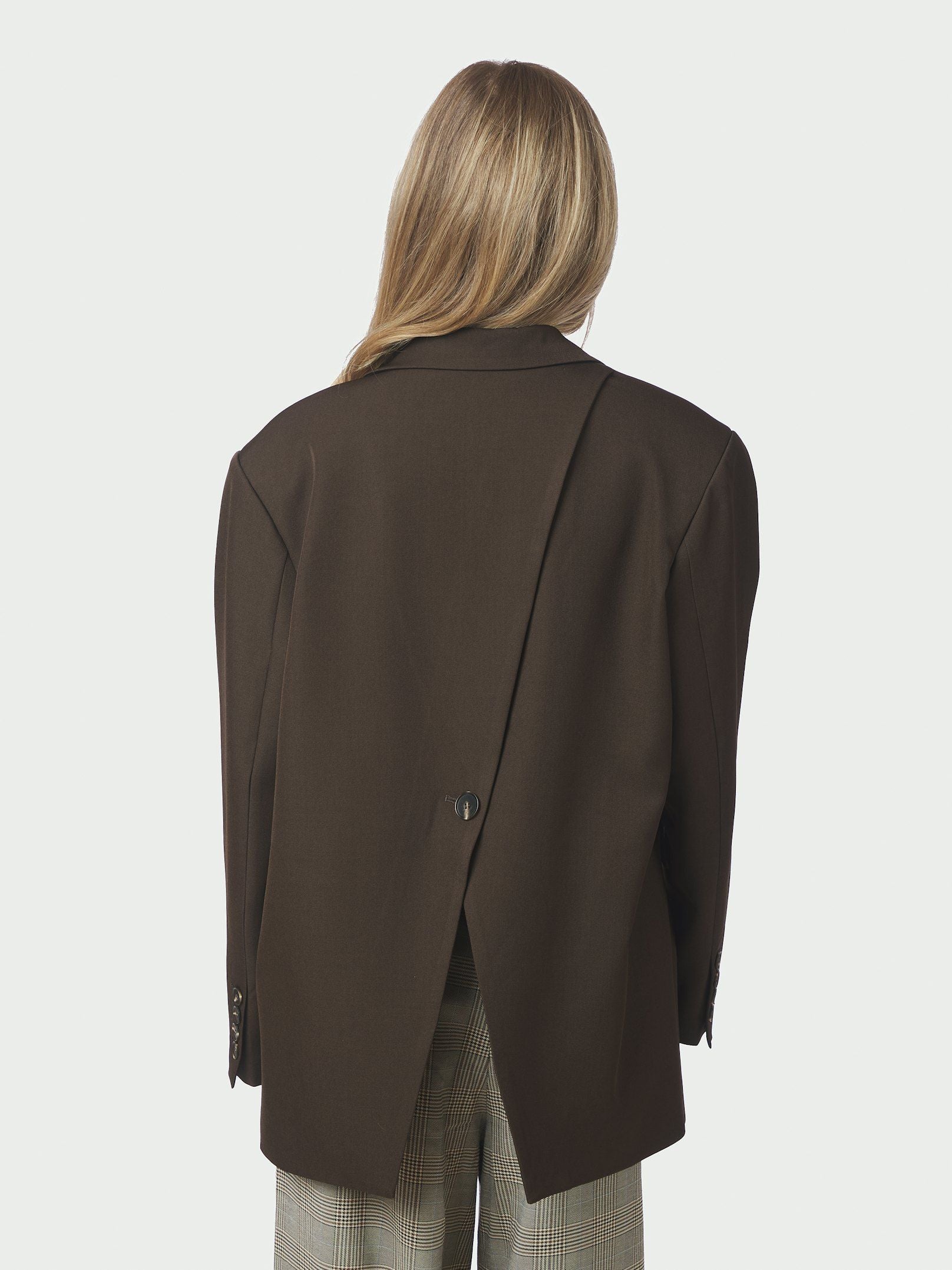 NEO NOIR BLAZER AARIELLE STRUCTURE DARK BROWN