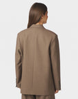NEO NOIR BLAZER GABY PINSTRIPE TAUPE