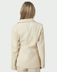 NEO NOIR BLAZER CARMIA MELANGE TIE BEIGE