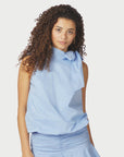 NEO NOIR TOP VEDA POPLIN LIGHT BLUE