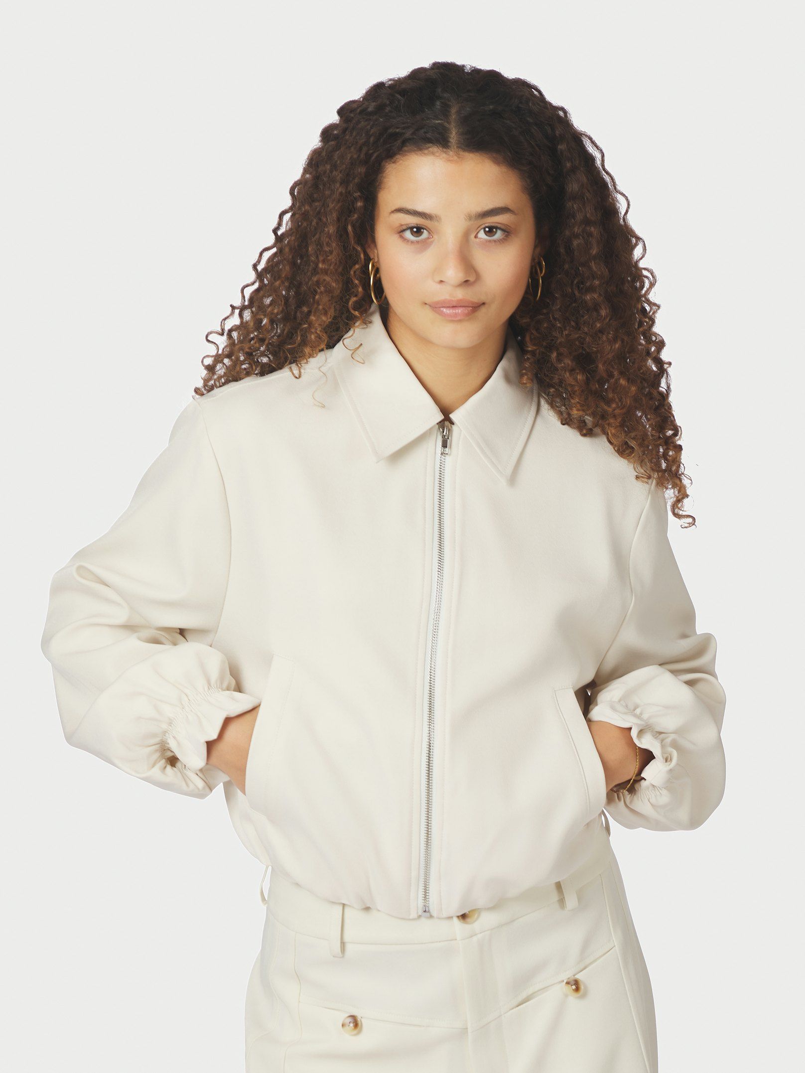 NEO NOIR JAS DENIELLE STRUCTURE JACKET OFF WHITE