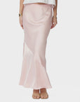 NEO NOIR ROK NINAD HEAVY SATEEN SKIRT LIGHT PINK