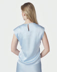 NEO NOIR TOP KATARIM HEAVY SATEEN LIGHT BLUE