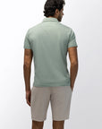STATE OF ART POLO JERSEY GEMERCERISEERDE KATOEN JADE