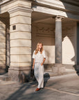 NEO NOIR PANTS ESSIALL LINEN CREME