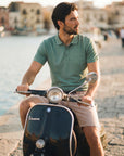 STATE OF ART SHORT CHINO MET BANDPLOOIEN BEIGE
