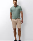 STATE OF ART SHORT CHINO MET BANDPLOOIEN BEIGE