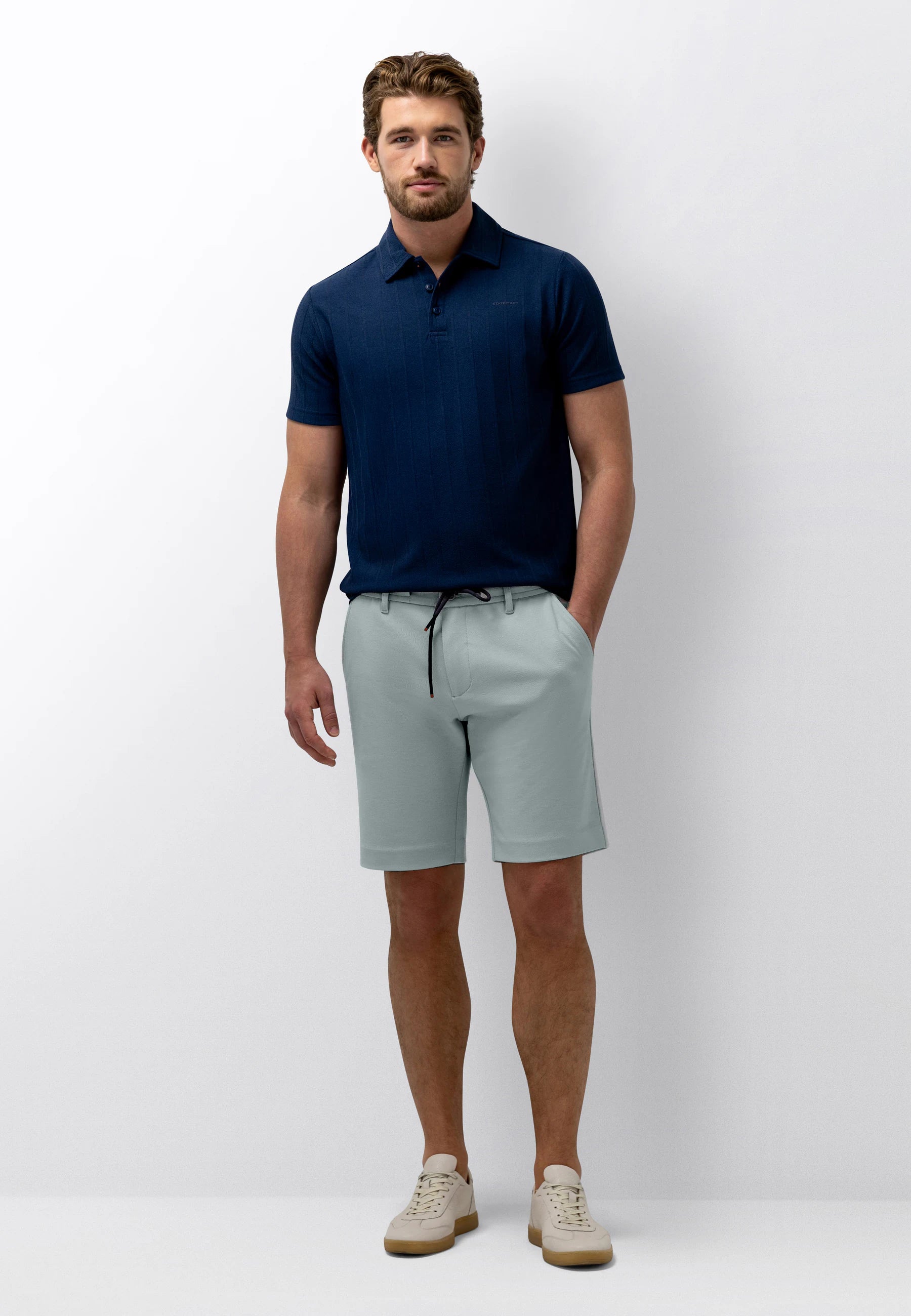 STATE OF ART SHORT CHINO POLYESTERMIX JADE