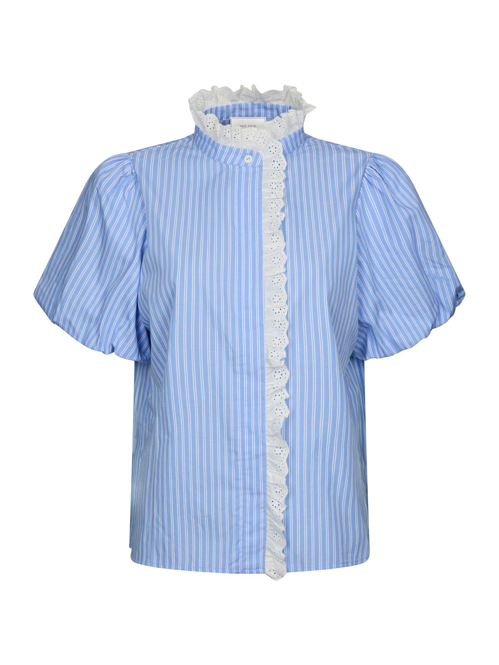 NEO NOIR BLOUSE ULIA STRIPE BLUE STRIPE