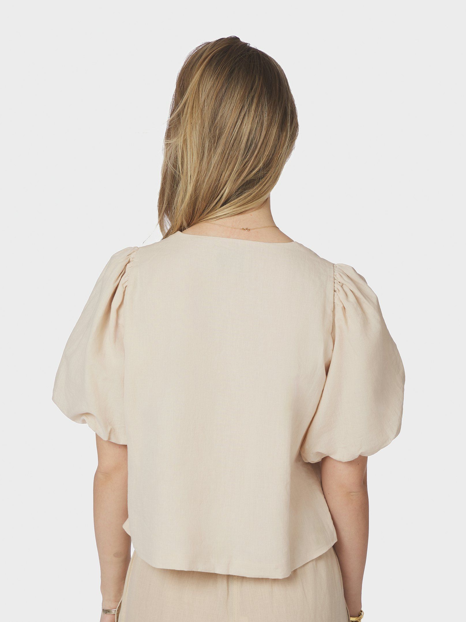 NEO NOIR BLOUSE MOISA LINEN SAND