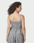 NEO NOIR TOP SEYLOR CHECK BLACK