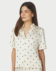NEO NOIR BLOUSE TORANA DOTTED CREME