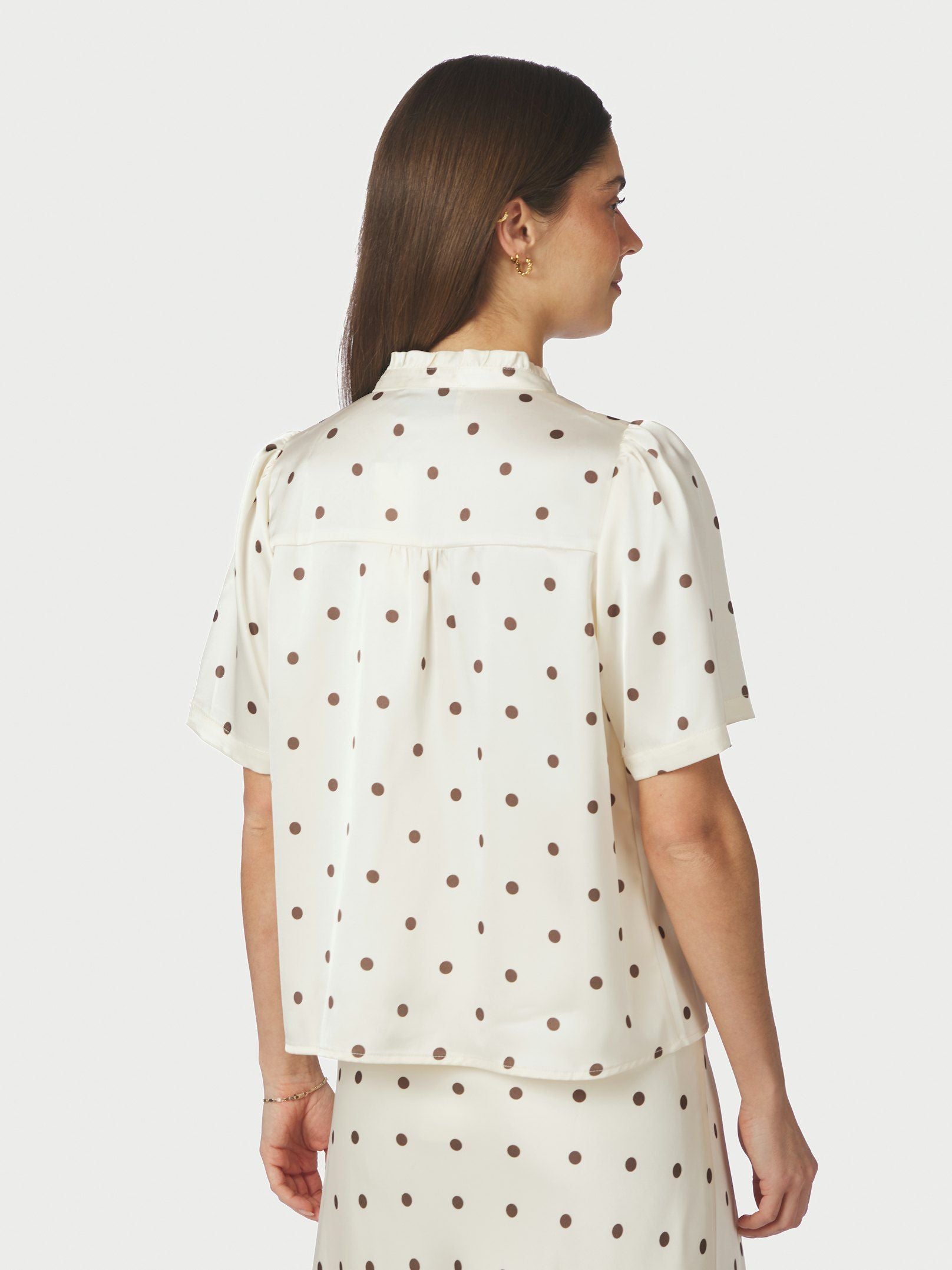 NEO NOIR BLOUSE TORANA DOTTED CREME