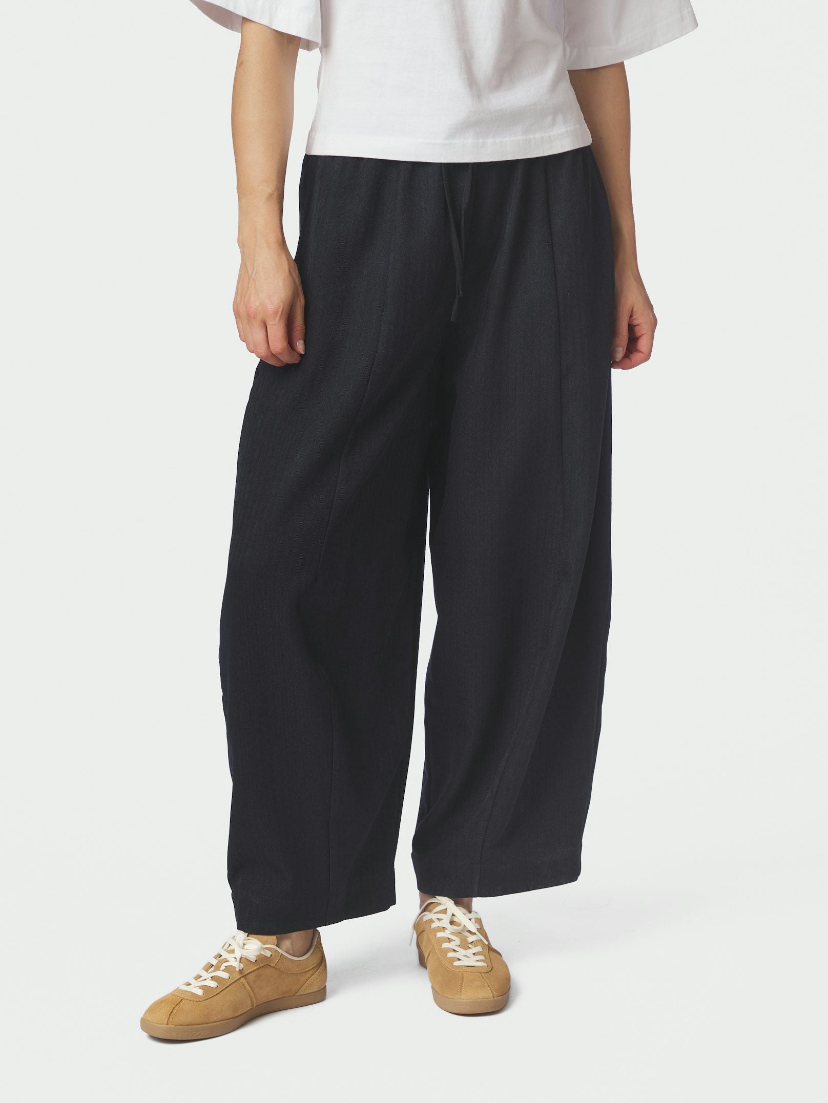 NEO NOIR PANTS EVELINE PINSTRIPE NAVY