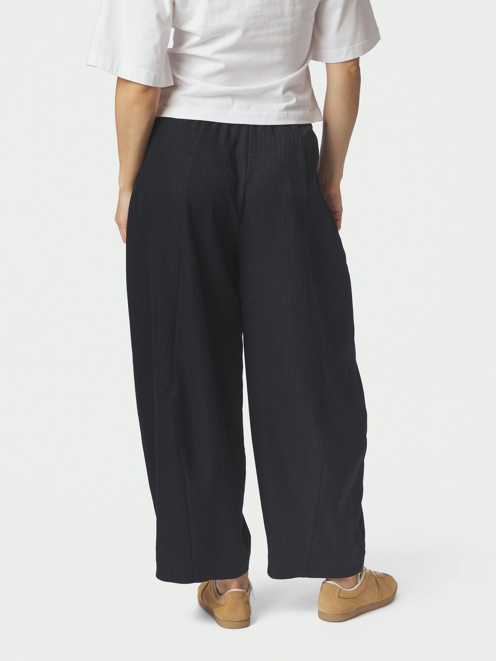 NEO NOIR PANTS EVELINE PINSTRIPE NAVY