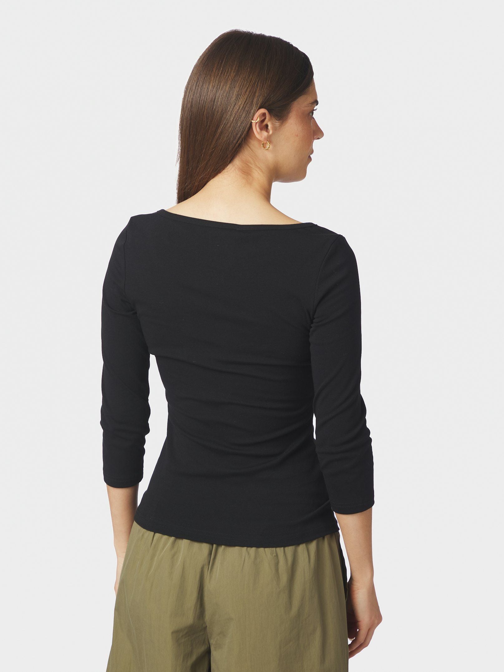 NEO NOIR TOP THYRA JERSEY BLOUSE BLACK