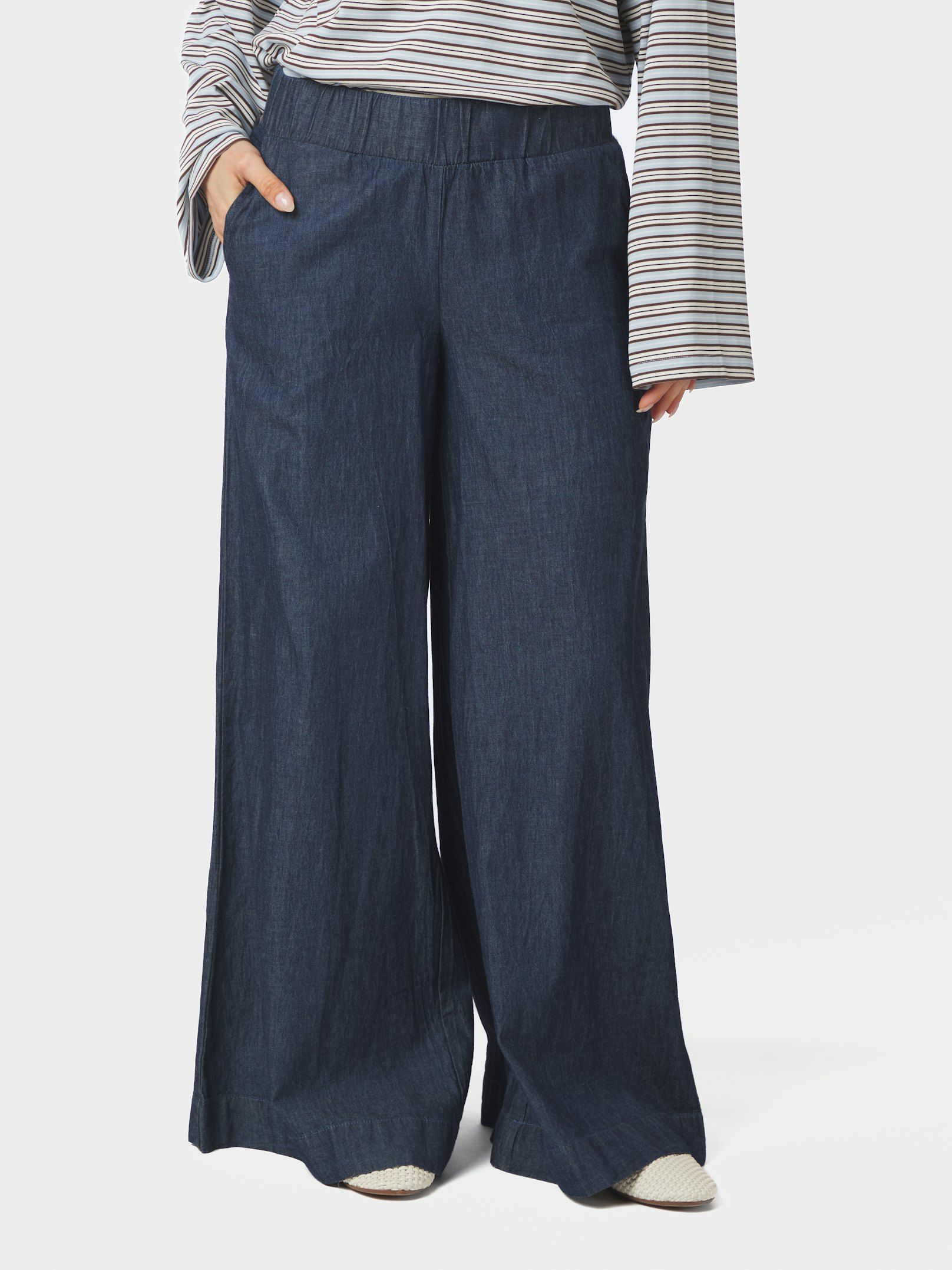 NEO NOIR PANTS JANEL DENIM BLUE