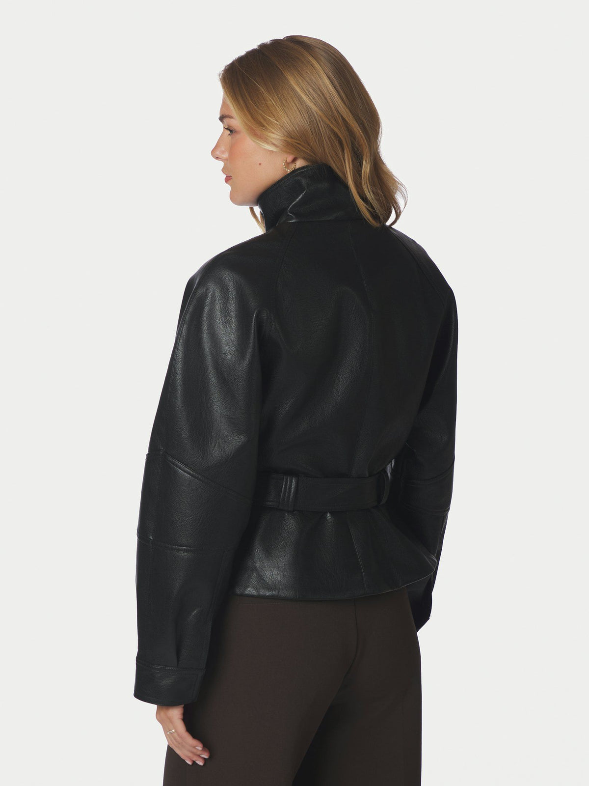 NEO NOIR JAS JACLYN FAUX LEATHER JACKET BLACK