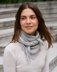 NEO NOIR SJAAL MISTY MEDIUM POINTELLE SCARF GREY MELANGE