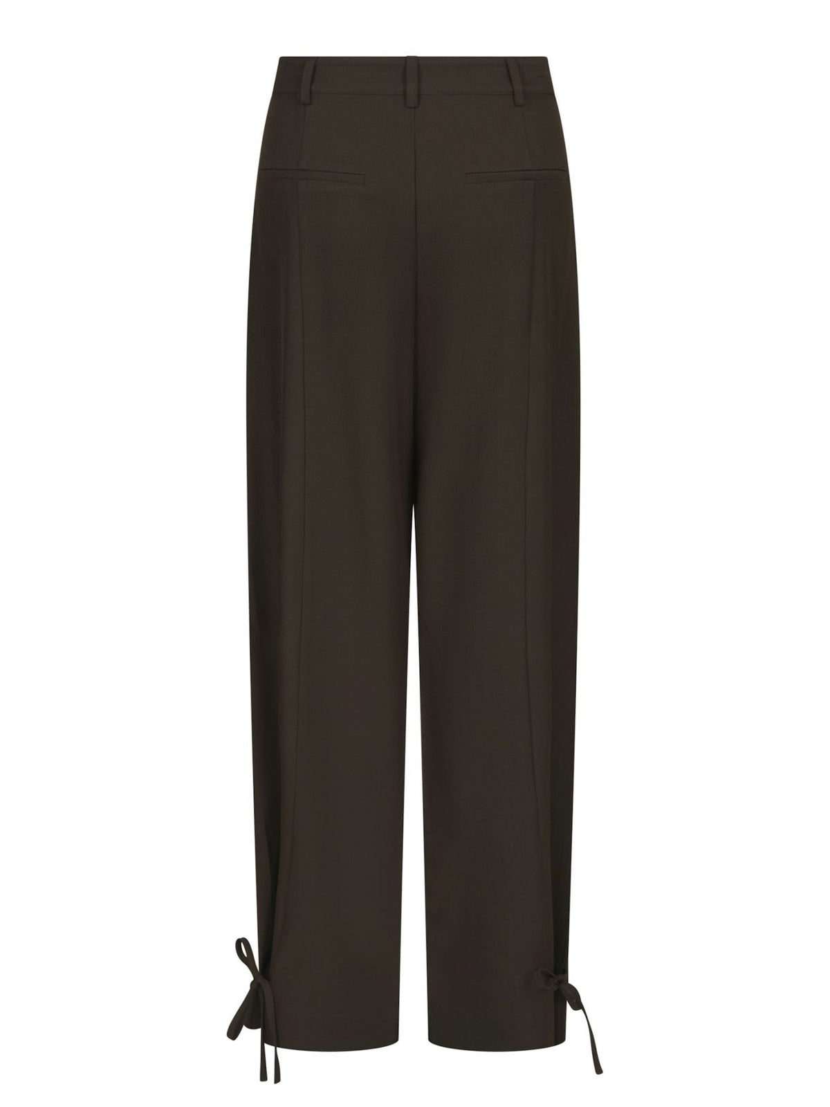 NEO NOIR PANTS ISOTTA STRUCTURE TIE DARK BROWN
