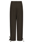 NEO NOIR PANTS ISOTTA STRUCTURE TIE DARK BROWN