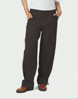 NEO NOIR PANTS ISOTTA STRUCTURE TIE DARK BROWN