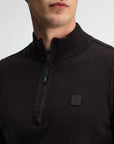 BUTCHER OF BLUE PULLOVER CLIFDEN HALFZIP TOPAZ BROWN