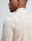 BUTCHER OF BLUE PULLOVER CLIFDEN HALFZIP LIGHT SAND