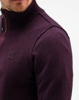 BUTCHER OF BLUE PULLOVER CLIFDEN HALFZIP PASCHA PURPLE