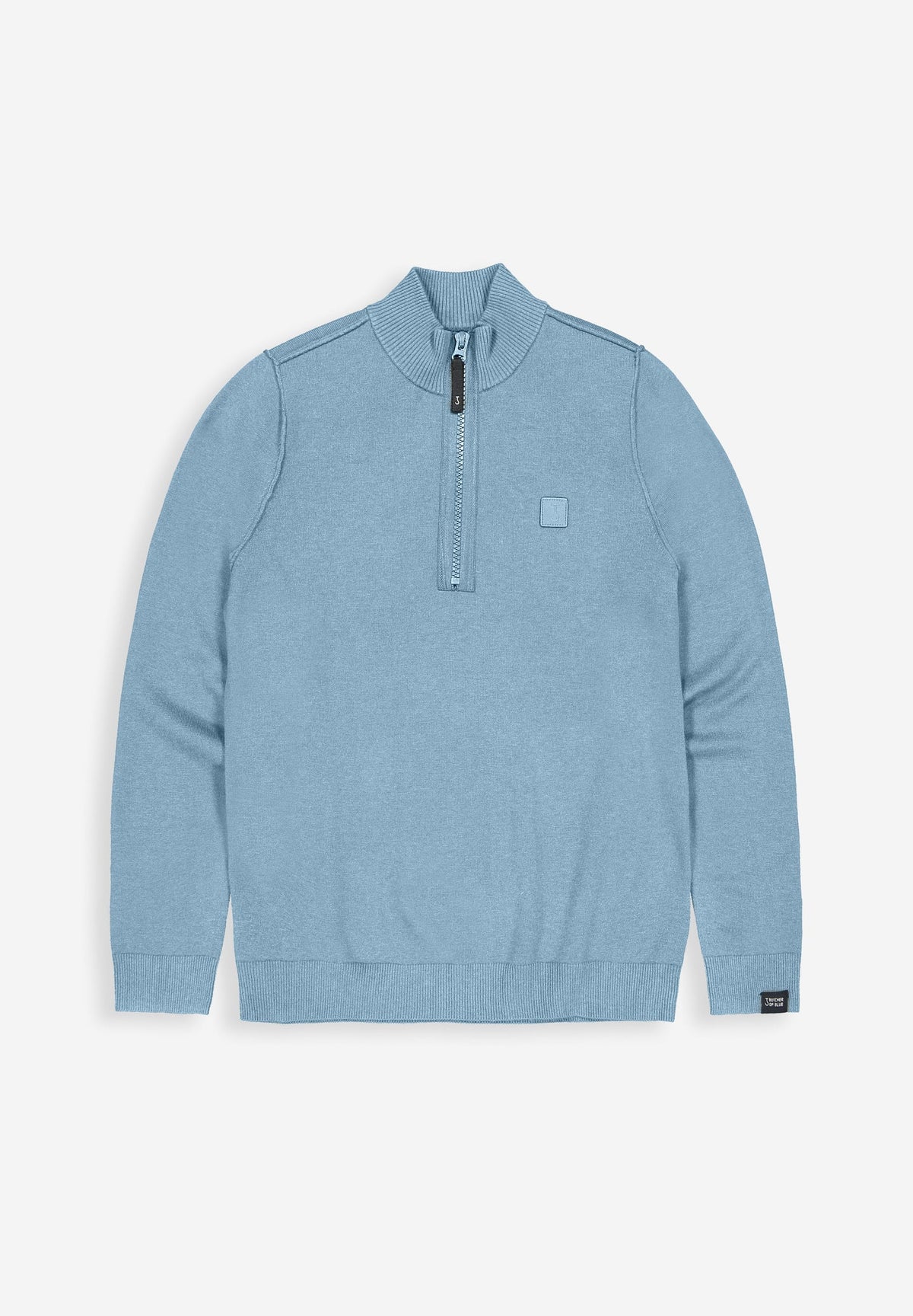 BUTCHER OF BLUE PULLOVER CLIFDEN HALFZIP SHARK BLUE