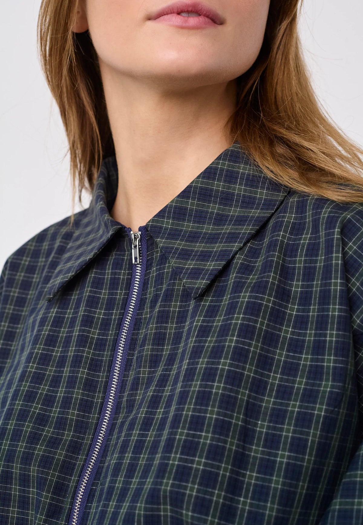 SISTERS POINT BLAZER NELLY-JA1 JACKET NAVY CHECK