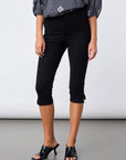 SISTERS POINT PANTS GEORGE-CAPRI BLACK