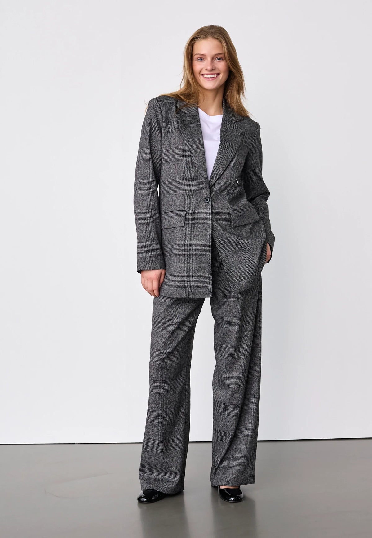 SISTERS POINT PANTS VIKSA-PA2 GREY CHECK