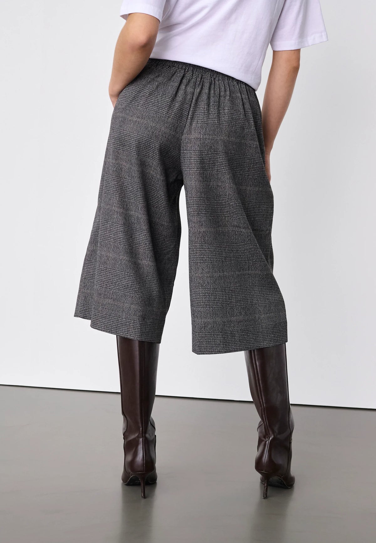 SISTERS POINT BERMUDA JORT VIKSA-L.SHO GREY CHECK