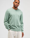 BUTCHER OF BLUE PULLOVER CLIFDEN CO CREW INARI GREEN