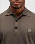 BUTCHER OF BLUE POLO CLIFDEN CO SS DK. GRANITE GREEN