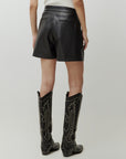 EDITED SHORT SILVIA PU BLACK