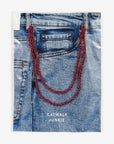 CATWALK JUNKIE ACCESSOIRES BEADED CORD BERRY