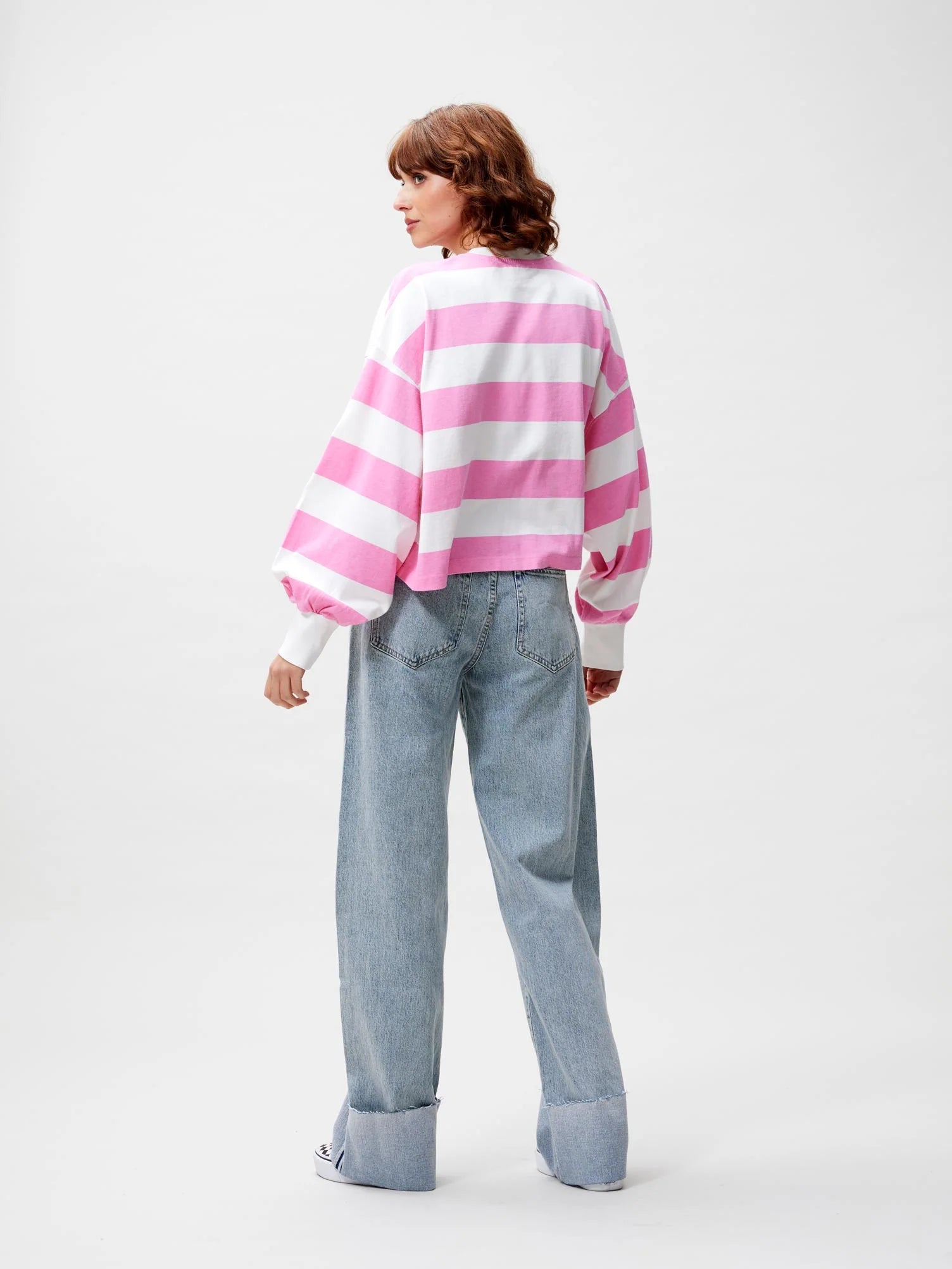 CATWALK JUNKIE SWEATER OVERSIZED STRIPED LONGSLEEVE ROSEBLOOM