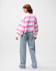 CATWALK JUNKIE SWEATER OVERSIZED STRIPED LONGSLEEVE ROSEBLOOM